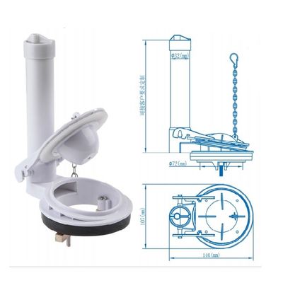 Valvola di scarico per WC in materiale ABS da 3 pollici, a volume regolabile, per hotel e bagno