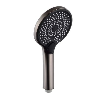 Stile di moda alta pressione rotonda nero opaco ABS di plastica doccia pioggia per bagno