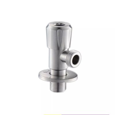 Acciaio inossidabile accessori bagno bagno 1/2 muro montato a mano controllo del bagno tappo dell'acqua nero valvola angolo cucina