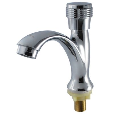 Miscelatore per lavabo monocomando in ottone con finitura cromata per bagni moderni