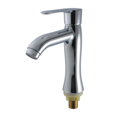 Rubinetto termostatico di lavandino di cucina economico con superficie lucidata e bobina in ottone per l'installazione a foro singolo