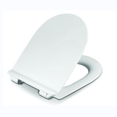 Sedile WC Sostenibile Bianco a Forma di U con Chiusura Rallentata e Rilascio Rapido per Bagni Moderni