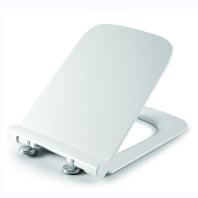 Modern Polypropylene Soft Closing Square Shape Toilet Seat Cover con Quick Release