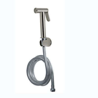 Spruzzatore igienico portatile grigio chiaro sostenibile con portagancio montato a parete