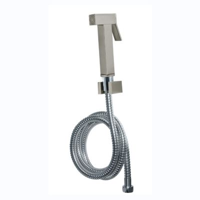 Spruzzatore a mano a pedina in ottone grigio chiaro per set di bagno caldo e freddo sostenibili