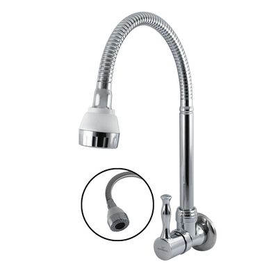 Flusso di acqua fredda a muro a manico singolo corpo in ottone rubinetto da cucina per il mercato OEM