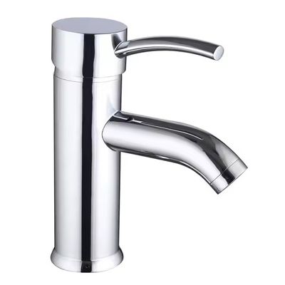 Rubinetto del lavandino del bagno con cartuccia in ceramica di piastra e design a manico singolo