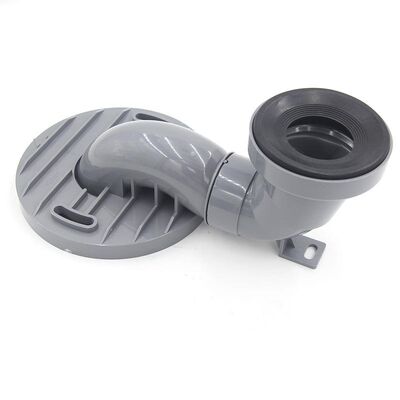 Tubo di scarico per collegamento WC bagno Tubo di plastica Curva di raccordo Cloruro di polivinile Tubo di raccordo a piastra di offset