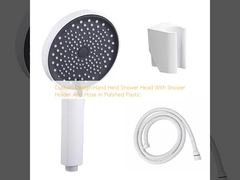 Disegno personalizzato Testa doccia a mano con porta doccia e tubo in plastica lucidata