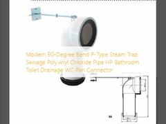 Moderno 90 gradi di curvatura P-Tipo di trappola di vapore fognatura tubo di cloruro di polivinile HP Bagno Bagno Bagno Bagno WC Pan connettore