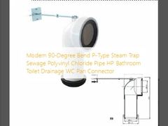Moderno 90 gradi di curvatura P-Tipo di trappola di vapore fognatura tubo di cloruro di polivinile HP Bagno Bagno Bagno Bagno WC Pan connettore