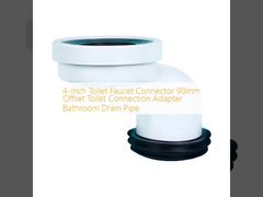 Collegatore del rubinetto da 4 pollici 90mm Collegamento Offset del rubinetto Adaptatore tubo di scarico del bagno