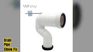 Fissaggio del gomito del tubo di scarico della toilette