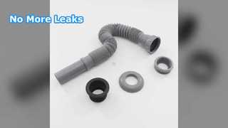 Tubo di scarico flessibile per lavandino, facile installazione